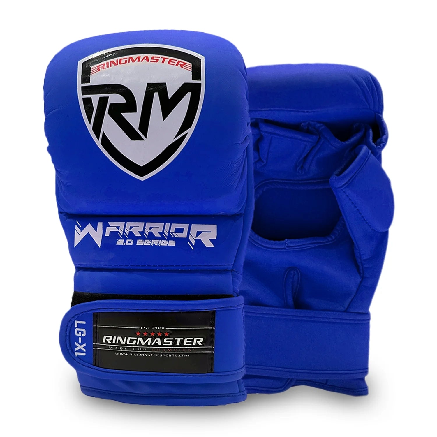 RingMaster Sports Warrior 2.0 Series MMA Gloves 7oz Blue