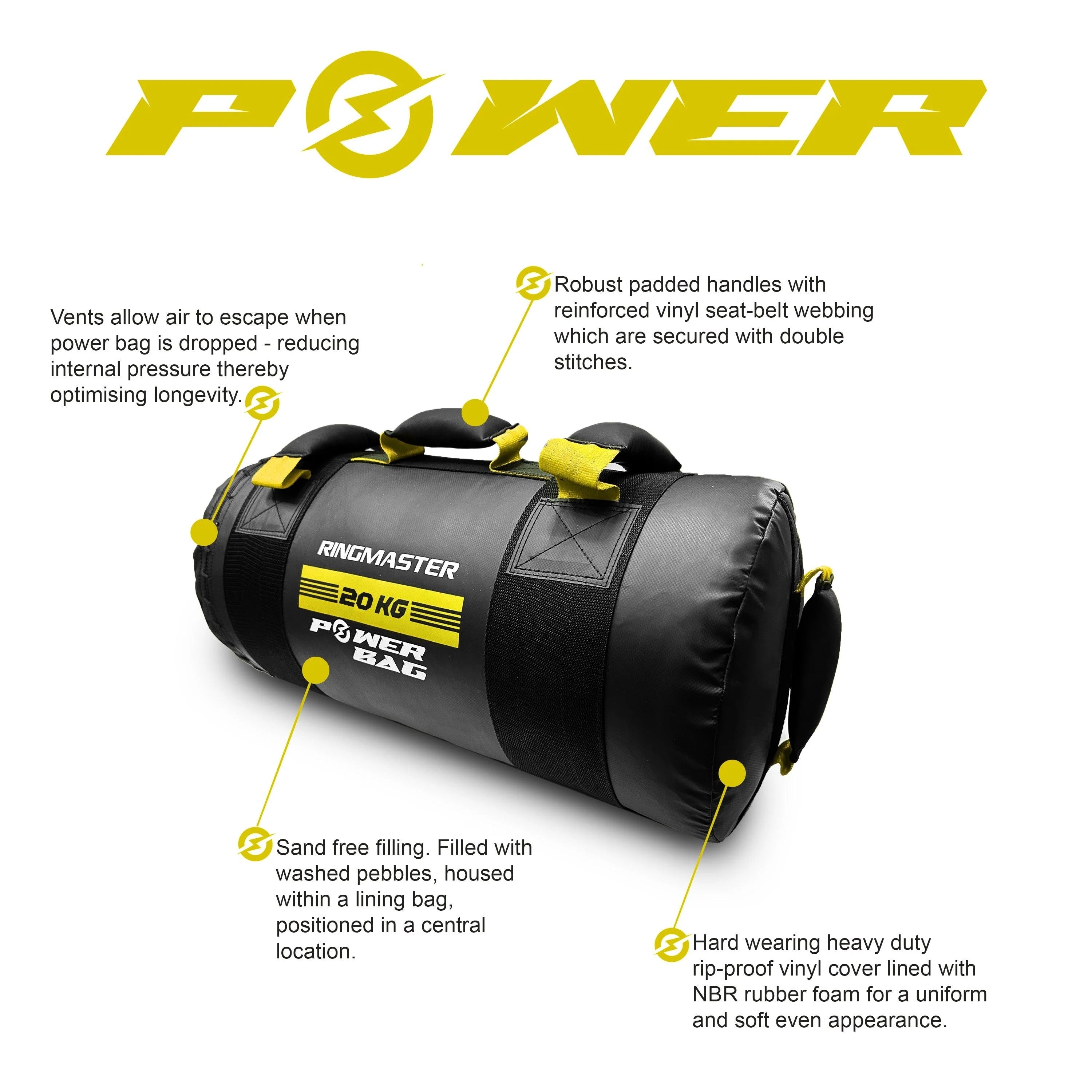 RingMaster Sports Fitness Power Series Core Bag 15KG