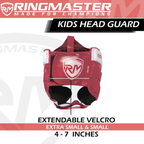 RingMaster Sports Kids Boxing HeadGuard Pink and White