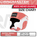 RingMaster Sports Kids Boxing HeadGuard Pink and White