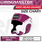 RingMaster Sports Kids Boxing HeadGuard Purple and White