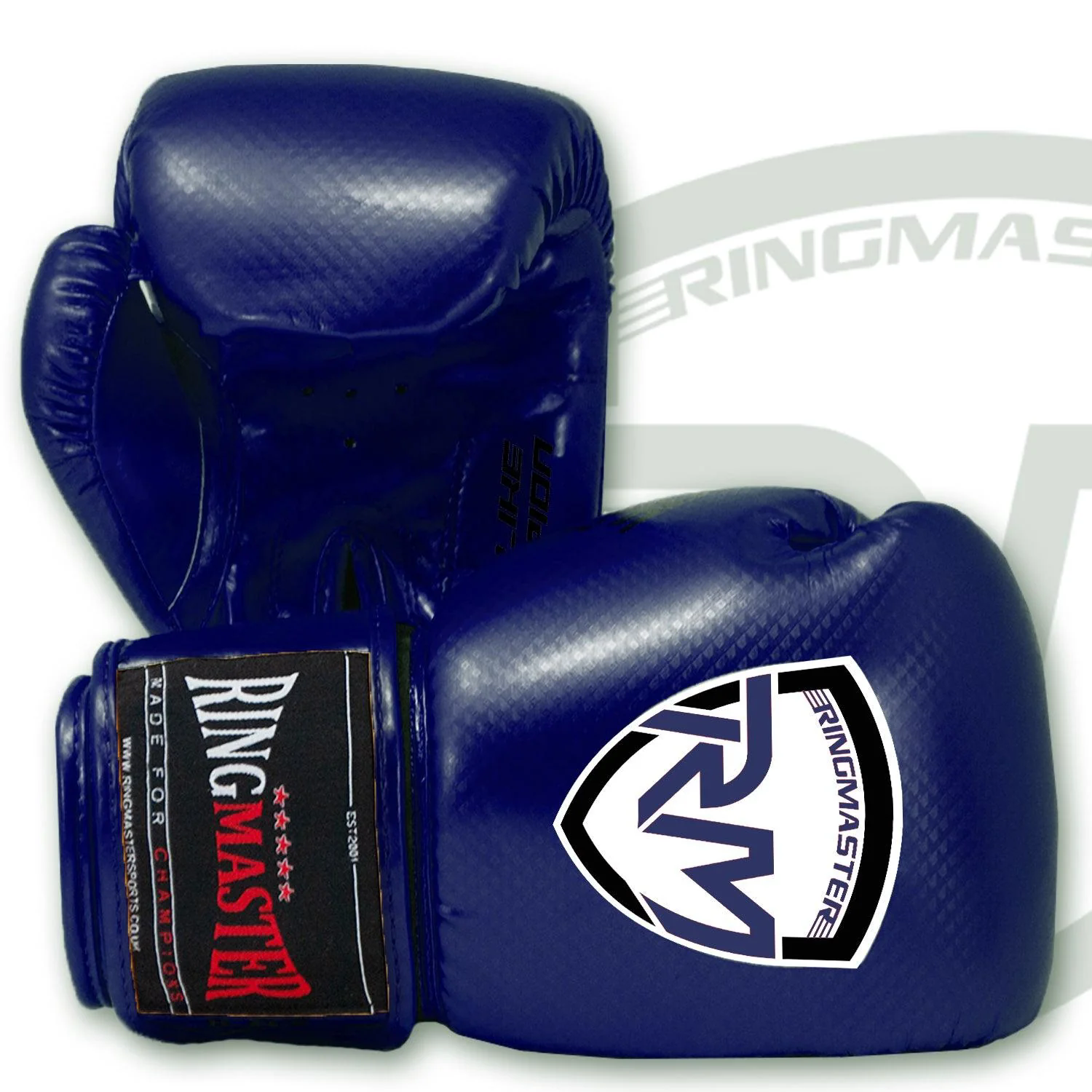 RingMaster Sports - Phenom Kids Boxing Gloves CarbonTech Blue