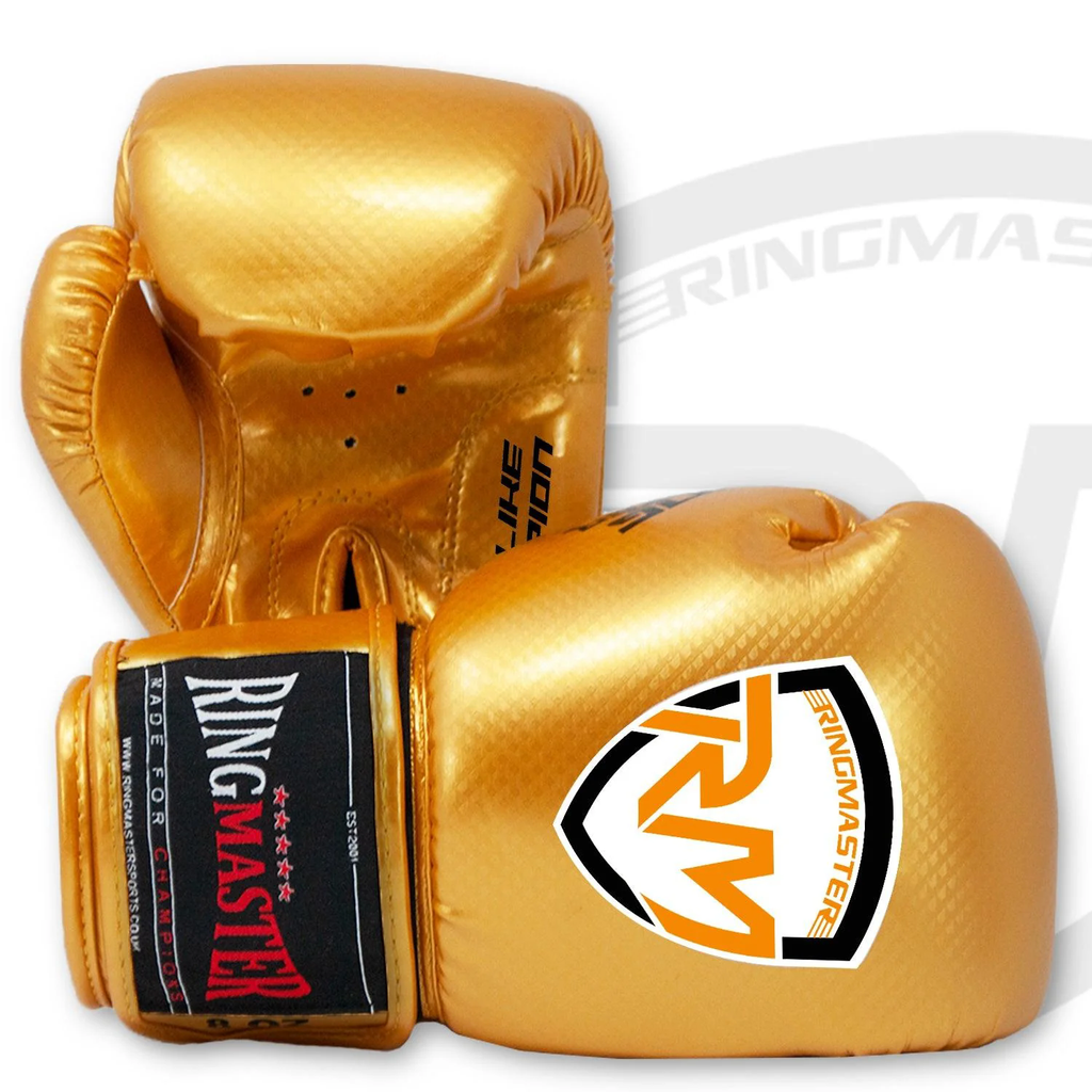 RingMaster Sports - Phenom Kids Boxing Gloves CarbonTech Gold