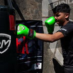 RingMaster Sports - Phenom Kids Boxing Gloves CarbonTech Green