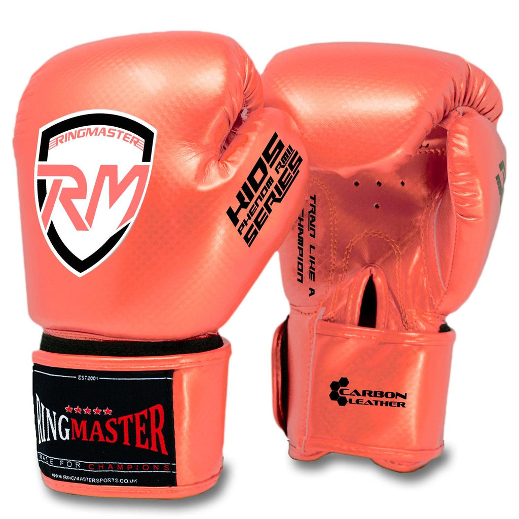 RingMaster Sports - Phenom Kids Boxing Gloves CarbonTech Pink
