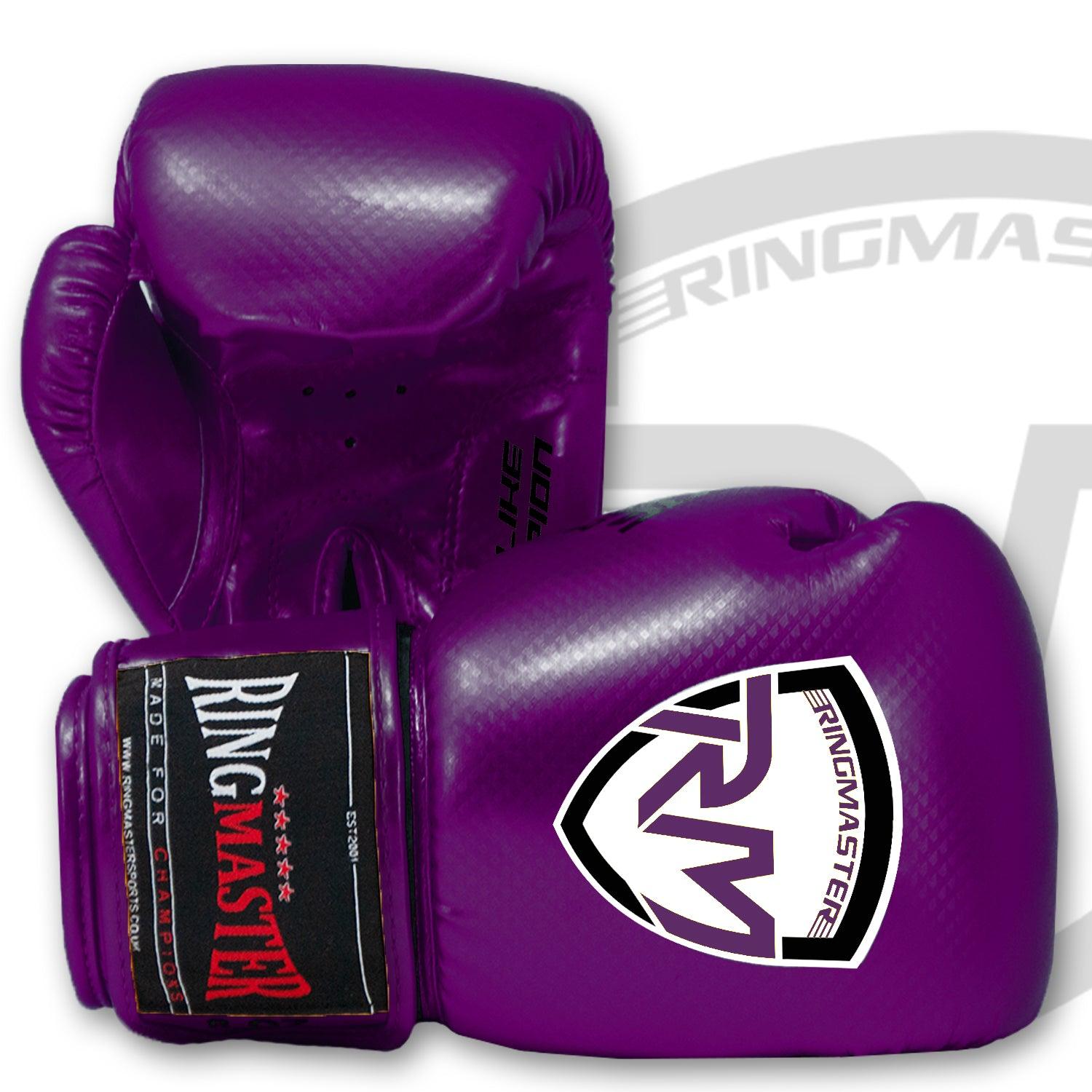 RingMaster Sports - Phenom Kids Boxing Gloves CarbonTech Purple