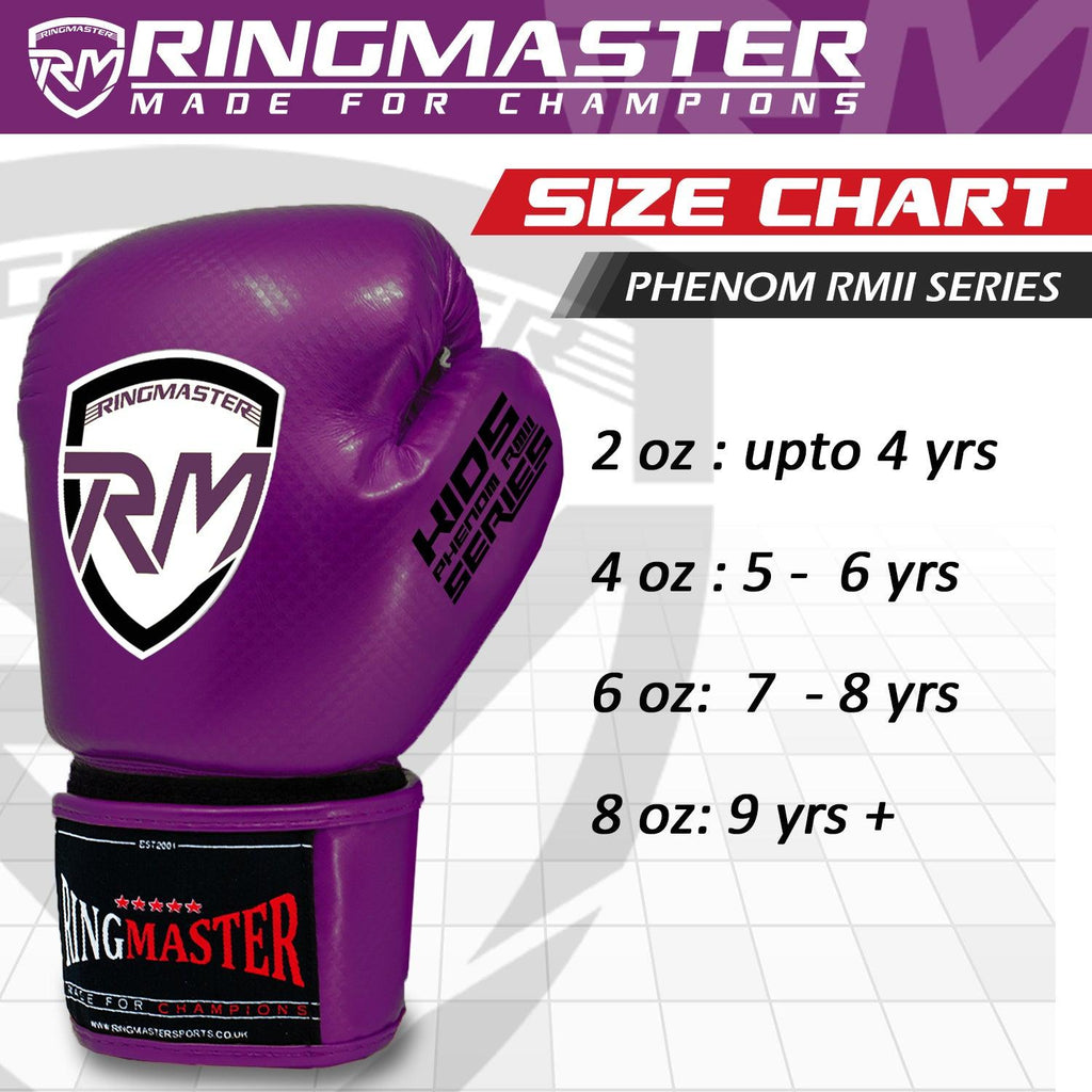 RingMaster Sports - Phenom Kids Boxing Gloves CarbonTech Purple