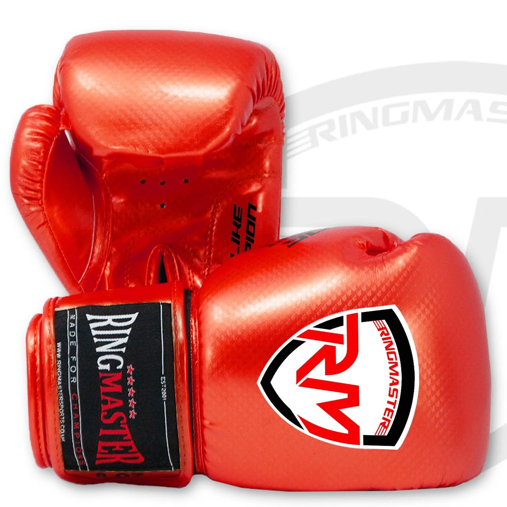 RingMaster Sports - Phenom Kids Boxing Gloves CarbonTech Red