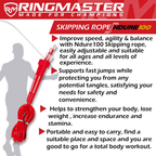 RINGMASTER SPORTS SKIPPING ROPE 2.5M RED