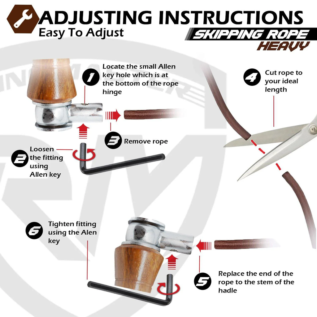 RingMaster Sports Heavy Duty Leather Skipping Rope