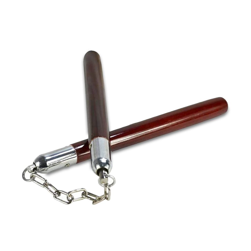 Classic Wooden Nunchuck Chain - 12" - NEW - 18+ Only